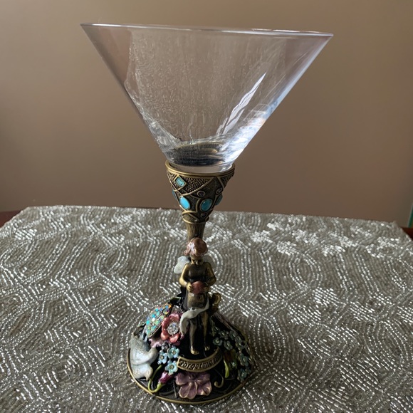 Kirks Folly forget-me-not angel gem-studded goblet. Rare, collectible.❣️ - Picture 11 of 12